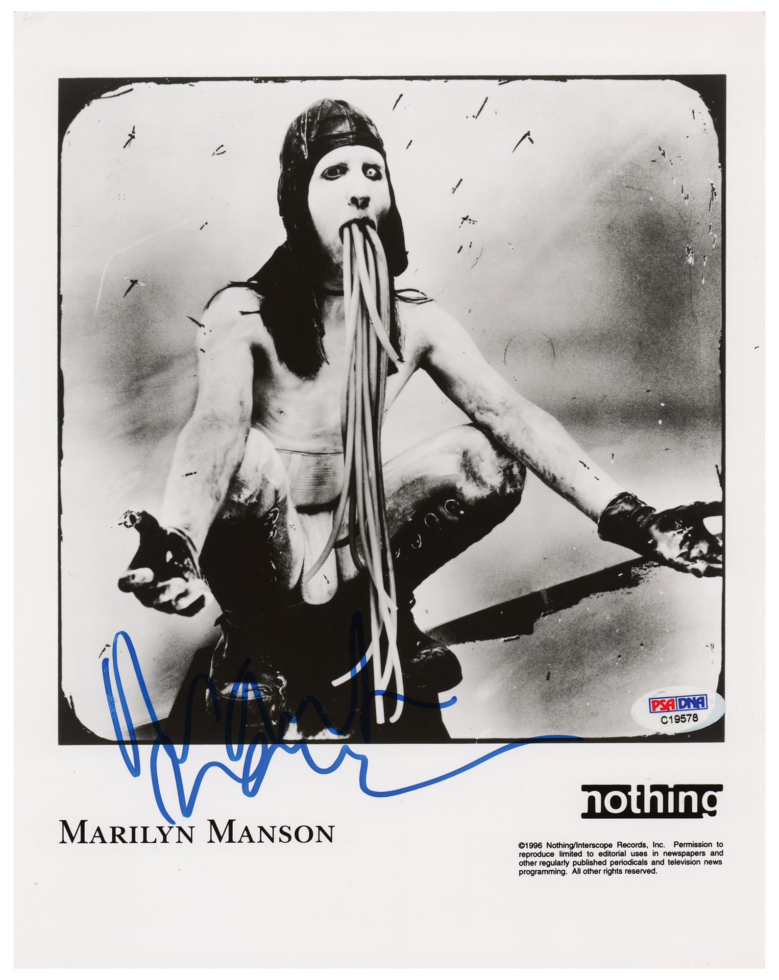 Marilyn Manson Signed Photograph | RR Auction