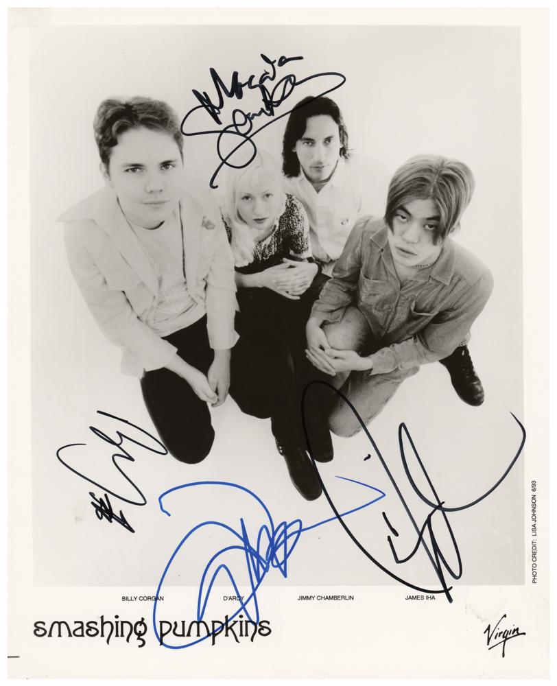 James Iha(Smashing Pumpkins)直筆サイン入り写真 Smashing Pumpkins Signed Autographed Poster Adore Billy