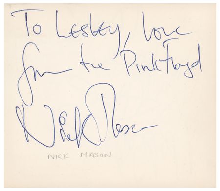 Lot #4147 Pink Floyd 1967 Signatures with Syd Barrett from Jimi Hendrix Fall UK tour - Image 3