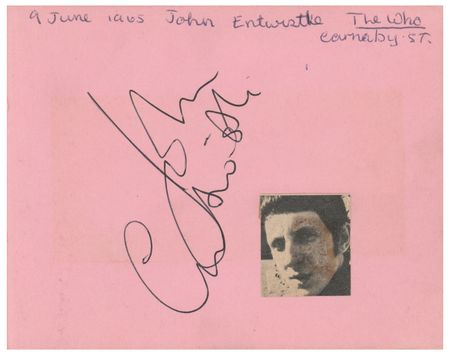 Lot #4115 The Who (7 total) Signatures with The Byrds from Ready Steady Go! - Image 2