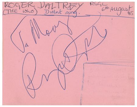 Lot #4115 The Who (7 total) Signatures with The Byrds from Ready Steady Go! - Image 4
