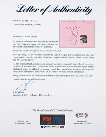 Lot #4115 The Who (7 total) Signatures with The Byrds from Ready Steady Go! - Image 9