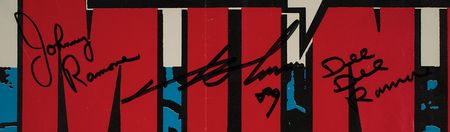 Lot #4478 Ramones Signed 1989 Concert Poster - Image 3