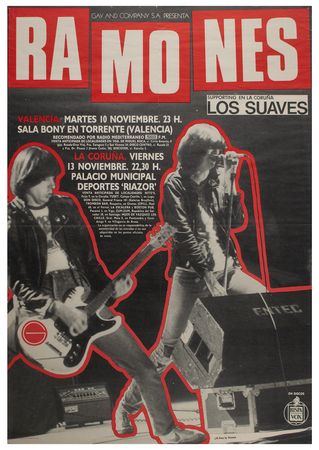 Lot #4485 Ramones Original 1991 Spain Concert