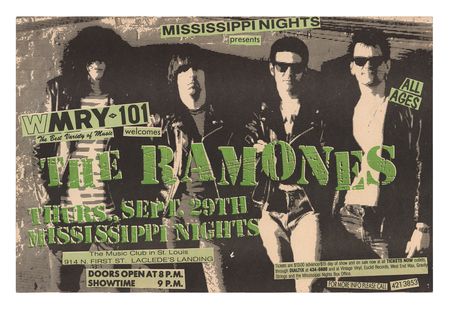 Lot #4471 Ramones 1987 St. Louis Concert Poster