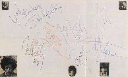 Lot #4074 Jimi Hendrix Experience and The Yardbirds Autograph Album - Image 1