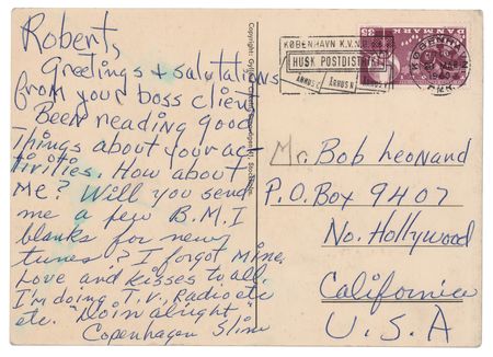Lot #4198 Dexter Gordon Autograph Letter Signed - Image 1