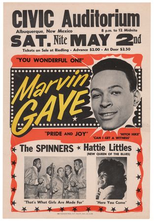 Lot #4294 Marvin Gaye 1964 Civic Auditorium Handbill - Image 1