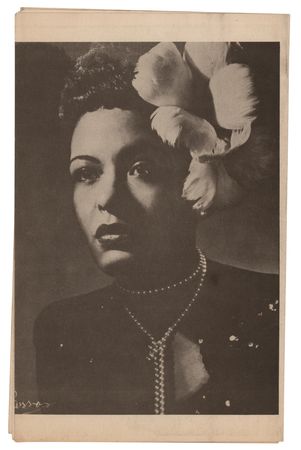 Lot #4205 Billie Holiday 1940s 'One-Nite Stand' Program - Image 2