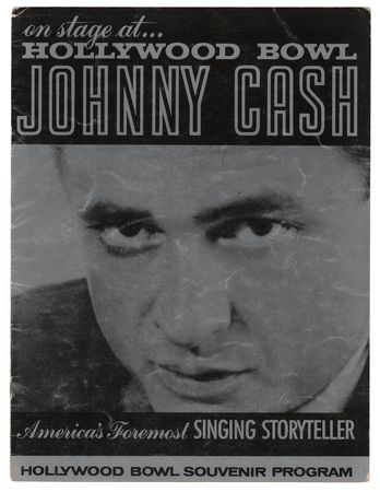 Lot #4259 Johnny Cash 1962 Hollywood Bowl Program - Image 1
