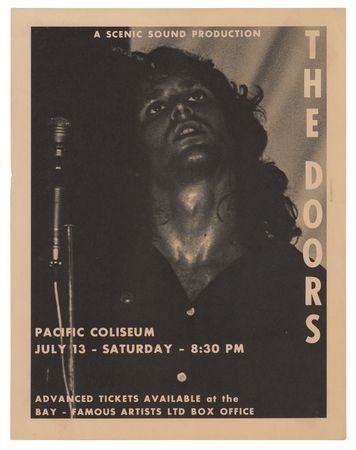 Lot #4127 The Doors 1968 Pacific Coliseum Handbill - Image 1