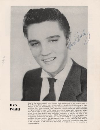 Lot #4236 Elvis Presley Signed Program - Image 1
