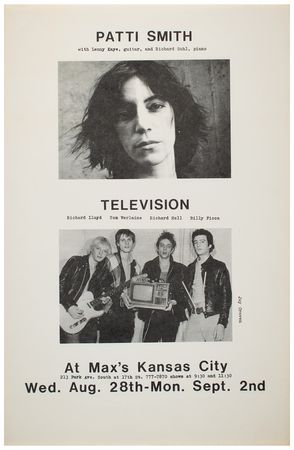 Lot #4547 Patti Smith and Television 1974 New York