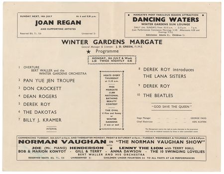 Lot #4001 Beatles Signed 1963 Winter Gardens Program - Image 2