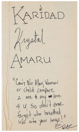Lot #4622 Tupac Shakur Notebook with (5) Handwritten and Signed Letters and Notes - Image 3