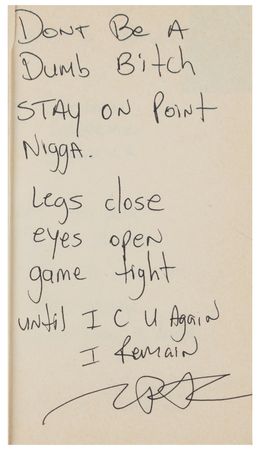 Lot #4622 Tupac Shakur Notebook with (5) Handwritten and Signed Letters and Notes - Image 5