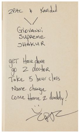 Lot #4622 Tupac Shakur Notebook with (5) Handwritten and Signed Letters and Notes - Image 6
