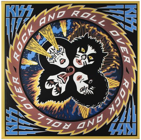 Lot #4339 KISS: Paul Stanley's 'Rock and Roll Over' Canvas Print - Image 1