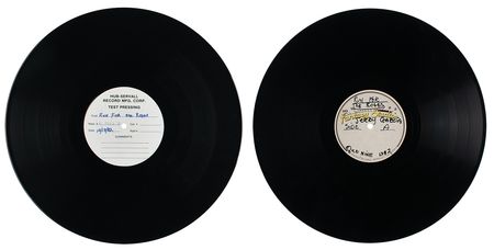 Lot #4131 Jerry Garcia (3) Acetates and a Test Pressing for 'Run for the Roses' - Image 1