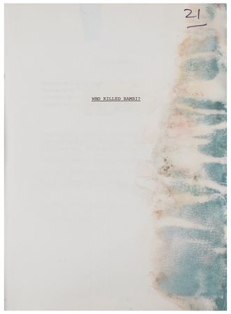 Lot #4523 Sex Pistols Original Draft Script for 'Who Killed Bambi?' - Image 3