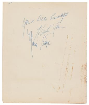 Lot #4336 Marvin Gaye Twice-Signed Photograph - Image 2