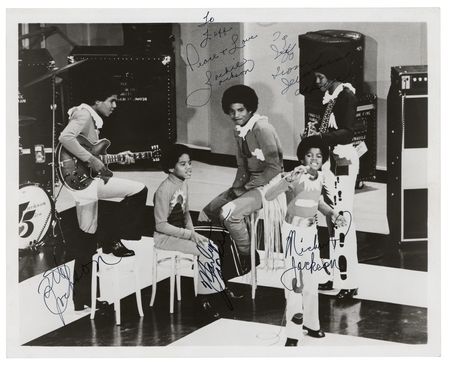 Lot #4600 Jackson 5 Signed Photograph - Image 1