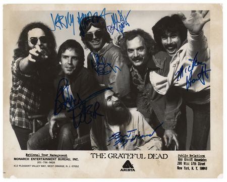 Lot #4128 Grateful Dead Signed Photograph