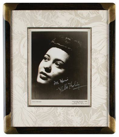 Lot #4162 Billie Holiday Signed Photograph - Image 1