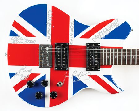 Lot #4325 The Zombies Signed Guitar - Image 2