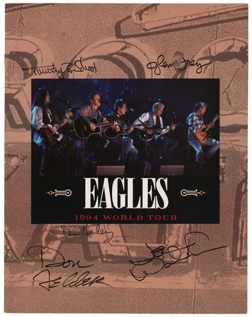 Lot #4334 The Eagles Signed Tour Program - Image 1