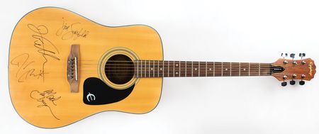 Lot #4630 Hootie and the Blowfish Signed Guitar - Image 1