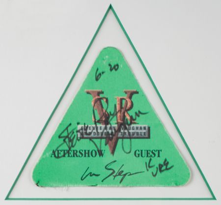 Lot #4558 Stevie Ray Vaughan Signed Backstage Pass - Image 2