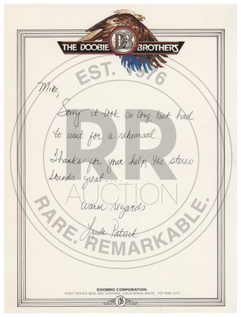 Lot #4387 The Doobie Brothers Signed Album - Image 2