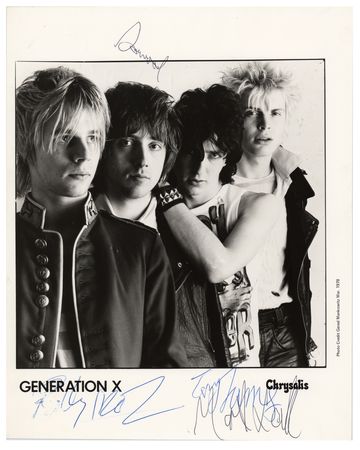 Lot #4528 Generation X Signed Photograph