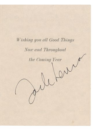 Lot #4013 John Lennon Signed Christmas Card - Image 1
