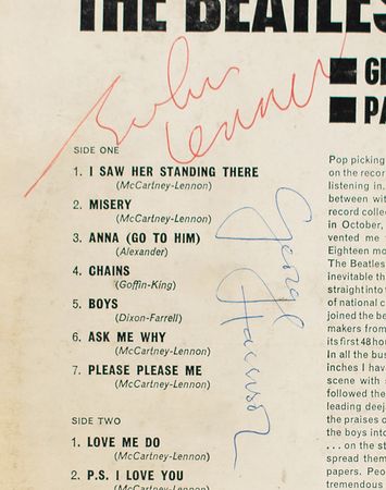 Lot #4000 Beatles Signed 'Please Please Me' Album - Image 6