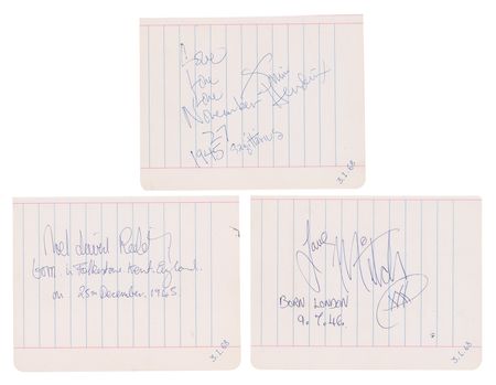 Lot #4072 Jimi Hendrix Experience Signatures - Image 1