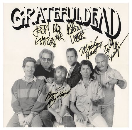 Lot #4133 Grateful Dead Signed CD Booklet