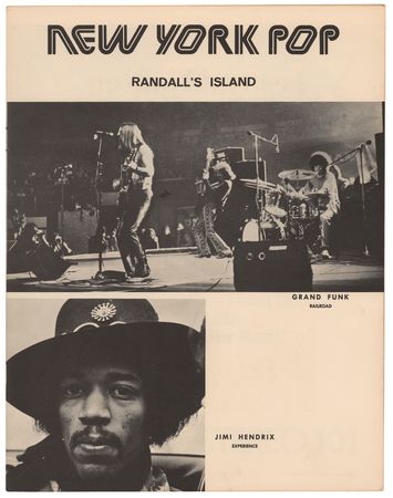 Lot #4080  Jimi Hendrix: Rare 1970 New York Pop Festival Program - Image 2