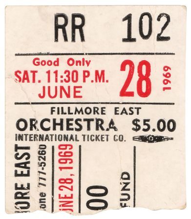 Lot #4323 Woodstock: Procol Harum and Byrds 1969 Rare Fillmore East Program - Image 3