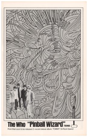 Lot #4120 The Who 1969 Fillmore East Program with Tommy Advertisements - Image 1