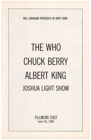 Lot #4120 The Who 1969 Fillmore East Program with Tommy Advertisements - Image 2