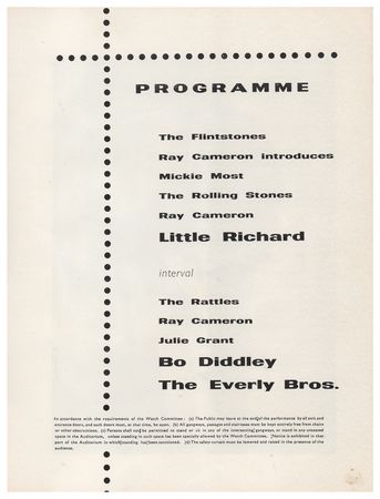 Lot #4108 Rolling Stones 1963 Program - Image 1