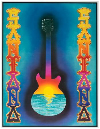 Lot #4343 Carlos Santana and Alton Kelley Signed Limited Edition Poster - Image 1