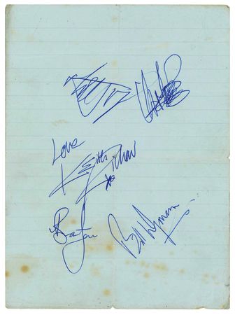 Lot #4097 Rolling Stones Signatures - Image 1
