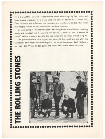 Lot #4105 Rolling Stones / Gerry and the Pacemakers 1963 UK Tour Program - Image 2