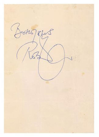 Lot #4145 Robert Plant Signature
