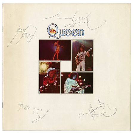Lot #4152 Queen Signed 1977 European Summer Tour