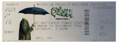 Lot #4033 George Harrison Signed Cirque du Soleil Ticket - Image 2
