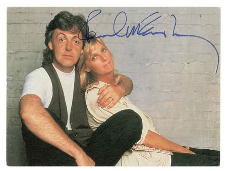 Lot #4021 Paul McCartney Signed Postcard - Image 1